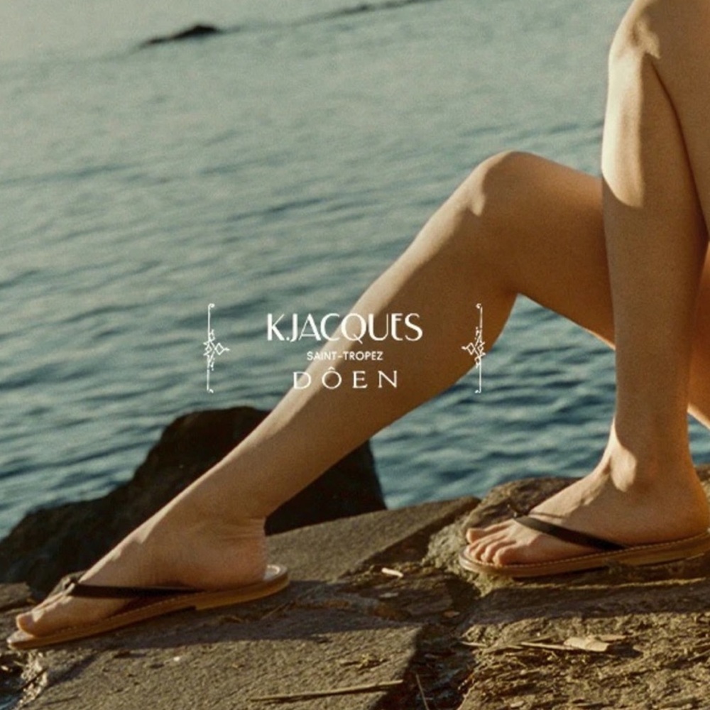 🆕 DÔEN & K.JACQUES Baie Sandal in Black - 38  - NIB